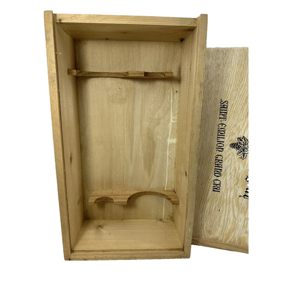 Chateau La Grave Figeac Wine Box Saint-Emilion Grand‎ Cru Wooden Storage - Picture 4 of 15
